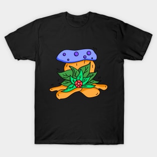 Abstract Mushroom Artwork T-Shirt